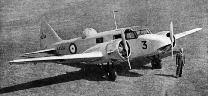 A TWIN-ENGINED ADVANCED RAF TRAINER, the Airspeed Oxford