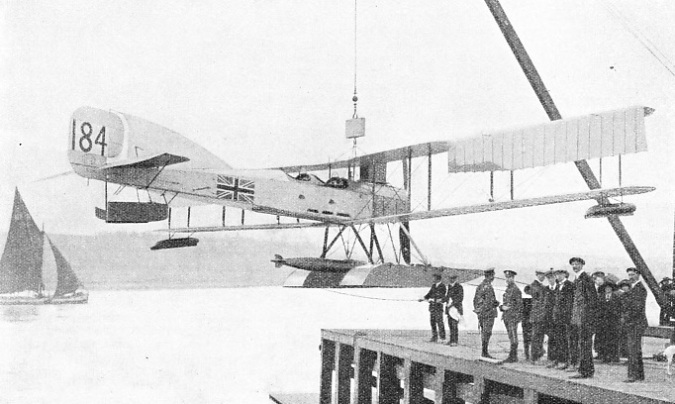 The Short S.184 torpedo carrying seaplane, which had a 225 horse-power Sunbeam engine