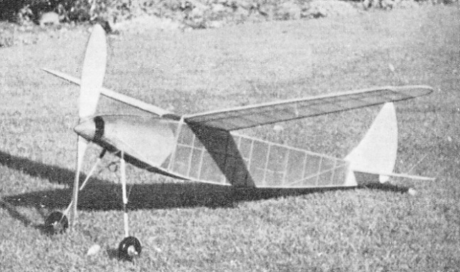 THE GENERAL DESIGN of a duration type model aeroplane