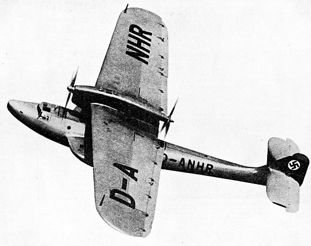 A CATAPULTED GERMAN SEAPLANE remained in the air for nearly two days in 1938