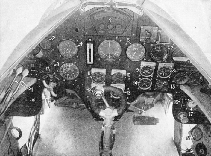 Instrument Board of the Fairey Battle