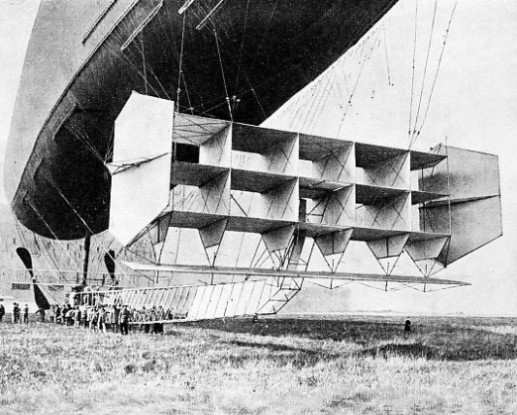 STABILIZER PLANES were fitted to the French airship Adjudant Vincenot