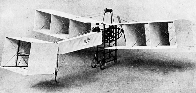 THE PRINCIPLE OF THE BOX-KITE was used by Santos-Dumont in his aeroplane 14 bis