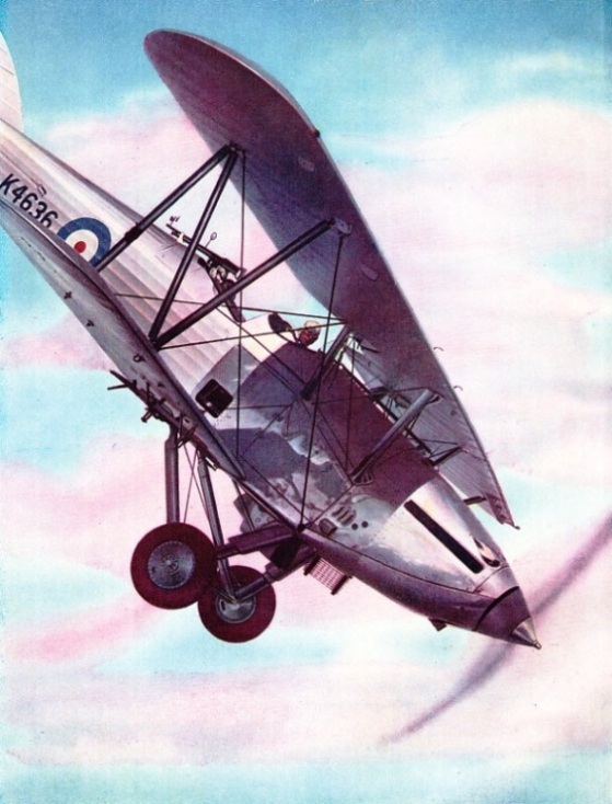 A Hawker Hind Diving
