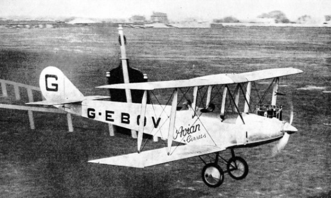 AN AVRO AVIAN AIRCRAFT, piloted by Hinkler, winning an event in 1927.