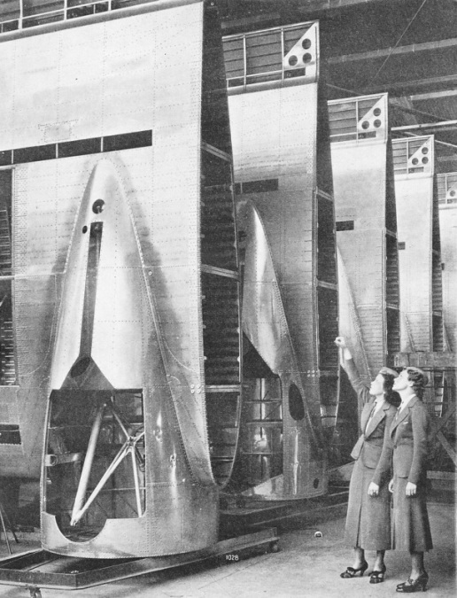 AIR LINER WINGS, stored at the Douglas factory