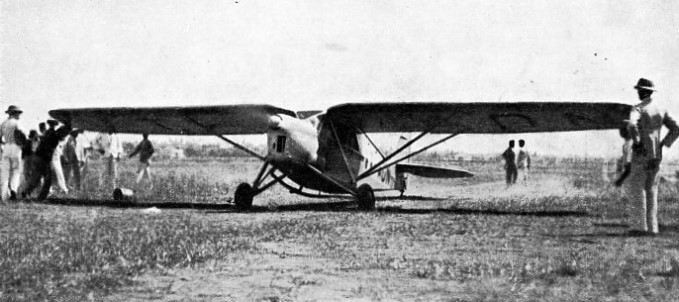 FIRST MAIL AEROPLANE FROM KARACHI TO MADRAS making a call at Bombay