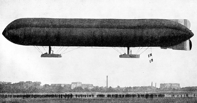 AN AIRSHIP of the type built by France during the war