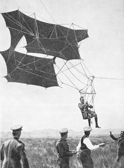 A SAPPER in the Royal Engineers was in 1905 carried to a height of 2,600 feet by one of Cody’s man-lifting kites