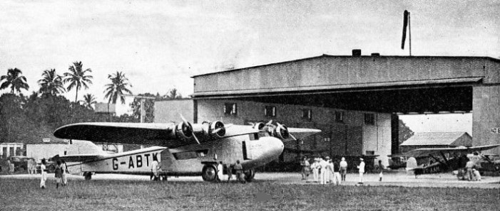 AN ATALANTA TYPE AIRCRAFT at Calcutta Aerodrome