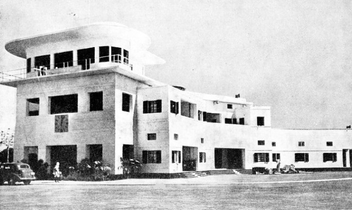 THE CONTROL TOWER AT DELHI AIRPORT