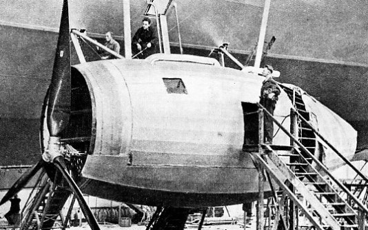 ONE OF THE ENGINE GONDOLAS of the second Graf Zeppelin