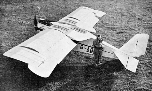 VARIABLE-CAMBER WINGS were fitted to this aircraft, which was the invention of an Italian, Ugo Antoni