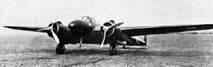 A TWIN-ENGINED LIGHT BOMBER of Fokker design
