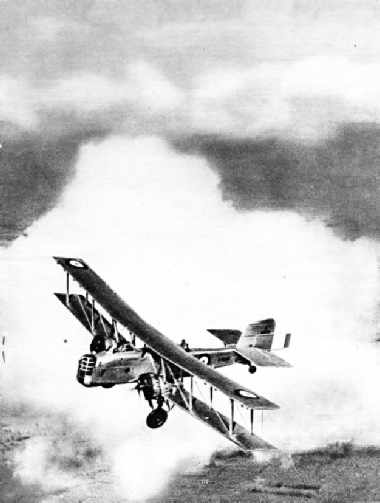 TWIN-ENGINED BOMBERS IN FORMATION FLIGHT