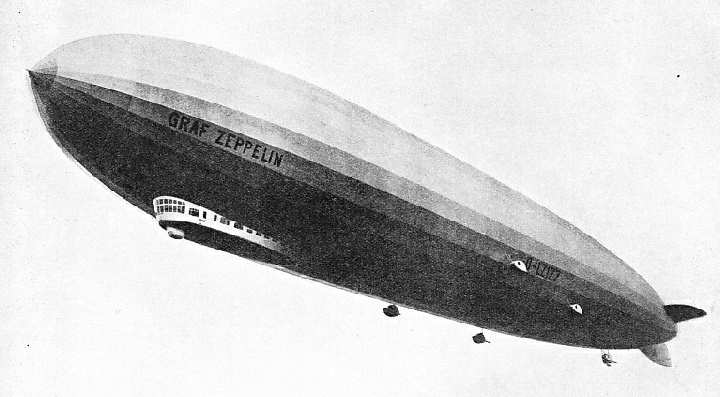 BUILT IN 1928, the airship Graf Zeppelin is now in retirement