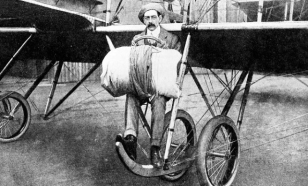 THE FIRST DESCENT FROM AN AEROPLANE in Great Britain was made by William Newall