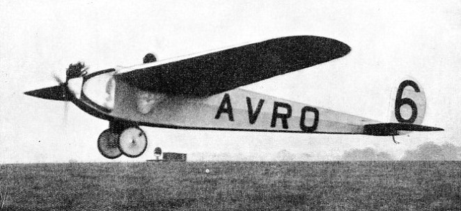 AN ENGLAND-AUSTRALIA FLIGHT was begun by Hinkler in his Baby Avro in 1920