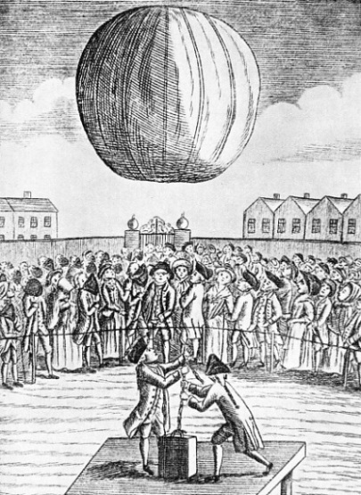 THE FIRST HYDROGEN BALLOON to be launched publicly in Great Britain was sent up by Count Francesco Zambeccari in 1783