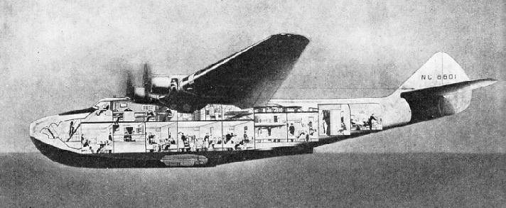 the Boeing 314 four-engined flying boat